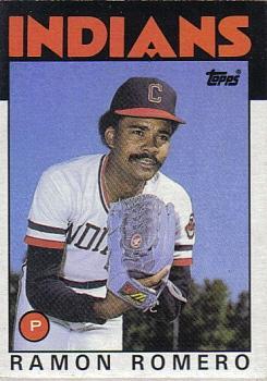 #208 Ramon Romero - Cleveland Indians - 1986 Topps Baseball
