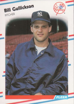 #208 Bill Gullickson - New York Yankees - 1988 Fleer Baseball