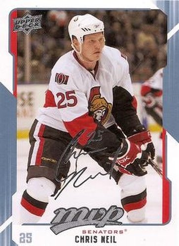 #208 Chris Neil - Ottawa Senators - 2008-09 Upper Deck MVP Hockey
