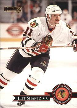 #209 Jeff Shantz - Chicago Blackhawks - 1995-96 Donruss Hockey