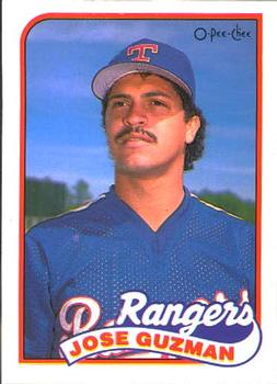 #209 Jose Guzman - Texas Rangers - 1989 O-Pee-Chee Baseball