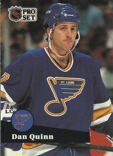 #209 Dan Quinn - 1991-92 Pro Set Hockey