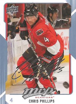 #209 Chris Phillips - Ottawa Senators - 2008-09 Upper Deck MVP Hockey