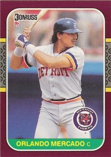 #209 Orlando Mercado - Detroit Tigers - 1987 Donruss Opening Day Baseball