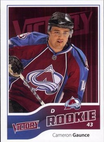 #209 Cameron Gaunce - Colorado Avalanche - 2011-12 Upper Deck Victory Hockey