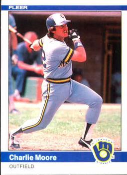 #209 Charlie Moore - Milwaukee Brewers - 1984 Fleer Baseball