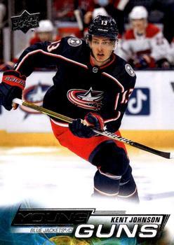 #209 Kent Johnson - Columbus Blue Jackets - 2022-23 Upper Deck Hockey