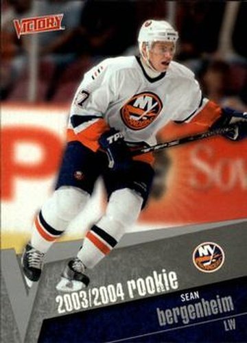 #209 Sean Bergenheim - New York Islanders - 2003-04 Upper Deck Victory Hockey