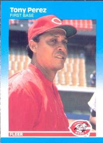 #209 Tony Perez - Cincinnati Reds - 1987 Fleer Baseball