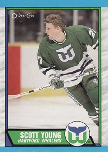 #209 Scott Young - Hartford Whalers - 1989-90 O-Pee-Chee Hockey