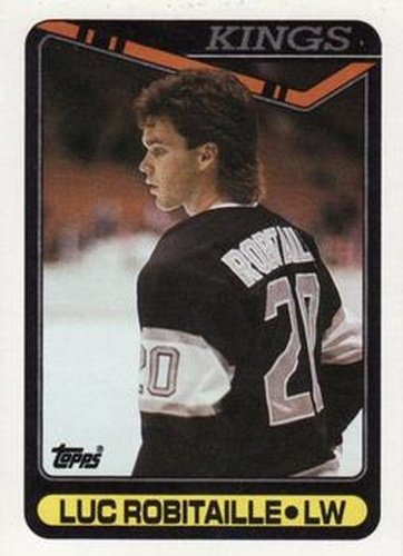 #209 Luc Robitaille - Los Angeles Kings - 1990-91 Topps Hockey