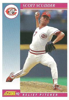 #209 Scott Scudder - Cincinnati Reds - 1992 Score Baseball