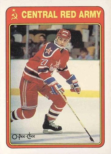 #20R Pavel Kostichkin - Central Red Army - 1990-91 O-Pee-Chee Hockey - Central Red Army
