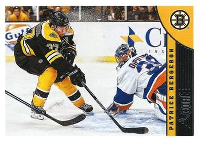 #20 Patrice Bergeron - Boston Bruins - 2013-14 Score Hockey