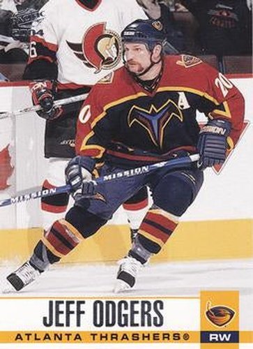 #20 Jeff Odgers - Atlanta Thrashers - 2003-04 Pacific Hockey