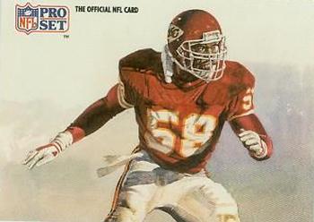 #420 Derrick Thomas - Kansas City Chiefs - 1991 Pro Set Football