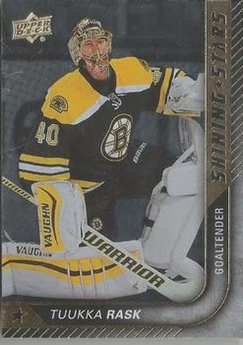 #SS-20 Tuukka Rask - Boston Bruins - 2015-16 Upper Deck Hockey - Shining Stars