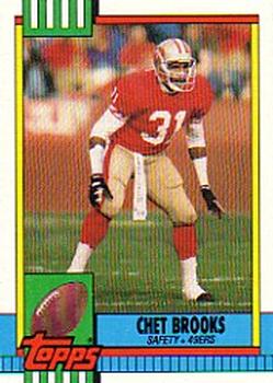 #20 Chet Brooks - San Francisco 49ers - 1990 Topps Football