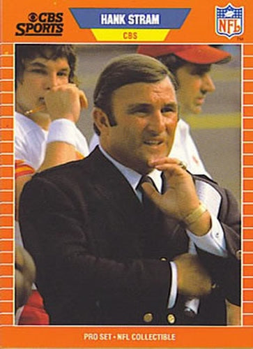#20 Hank Stram - Kansas City Chiefs / New Orleans Saints - 1989 Pro Set Football - Announcers