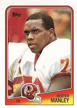 #20 Dexter Manley - Washington Redskins - 1988 Topps Football