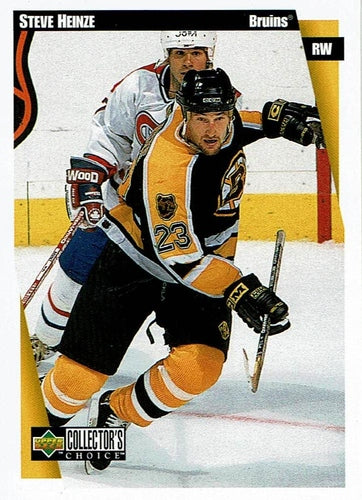 #20 Steve Heinze - Boston Bruins - 1997-98 Collector's Choice Hockey