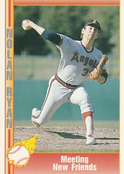 #20 Meeting New Friends - California Angels - 1991 Pacific Nolan Ryan Texas Express I Baseball