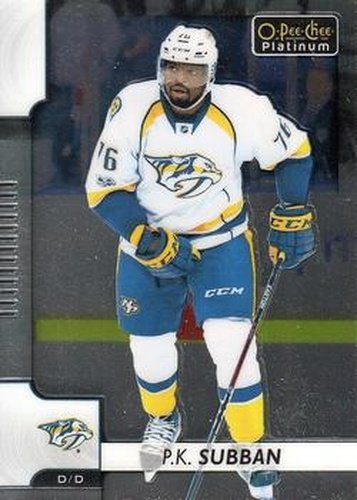 #20 P.K. Subban - Nashville Predators - 2017-18 O-Pee-Chee Platinum Hockey