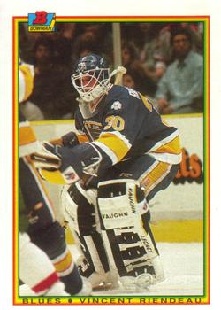 #20 Vincent Riendeau - St. Louis Blues - 1990-91 Bowman Hockey