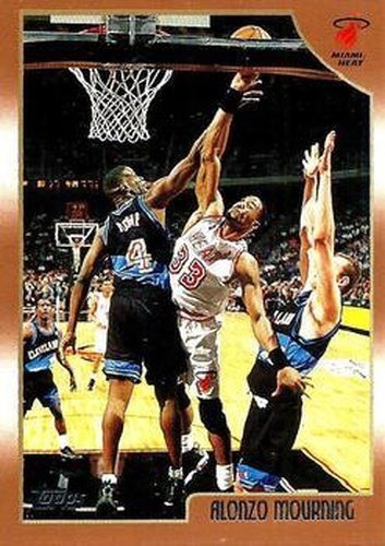 #20 Alonzo Mourning - Miami Heat - 1998-99 Topps Basketball