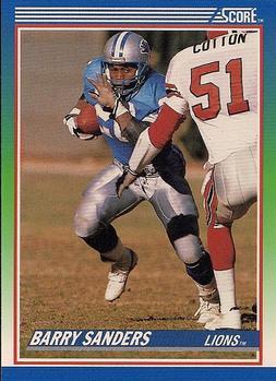 #20 Barry Sanders - Detroit Lions - 1990 Score Football