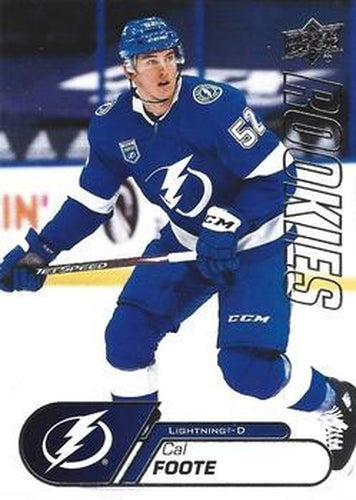 #20 Cal Foote - Tampa Bay Lightning - 2020-21 Upper Deck NHL Star Rookies Box Set Hockey