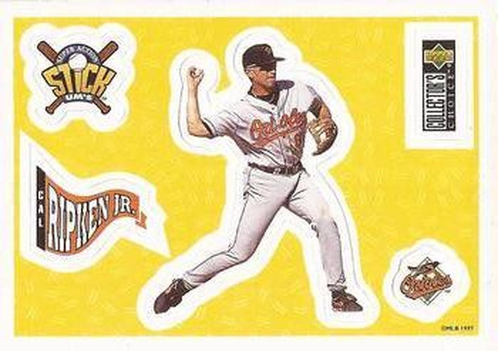 #20 Cal Ripken Jr. - Baltimore Orioles - 1997 Collector's Choice Baseball - Stick'Ums