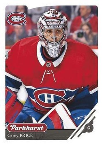 #20 Carey Price - Montreal Canadiens - 2018-19 Parkhurst Hockey
