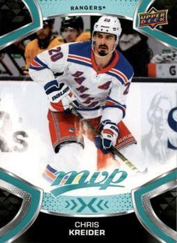 #20 Chris Kreider - New York Rangers - 2021-22 Upper Deck MVP Hockey