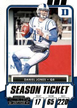 #20 Daniel Jones - Duke Blue Devils - 2021 Panini Contenders Draft Picks Football