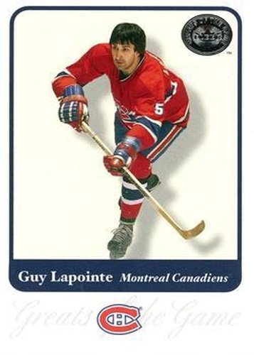 #20 Guy Lapointe - Montreal Canadiens - 2001-02 Fleer Greats of the Game Hockey