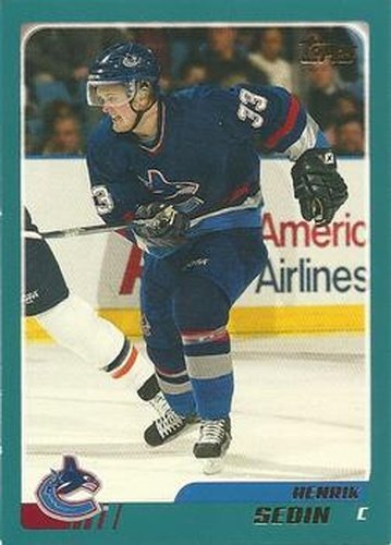 #20 Henrik Sedin - Vancouver Canucks - 2003-04 Topps Hockey
