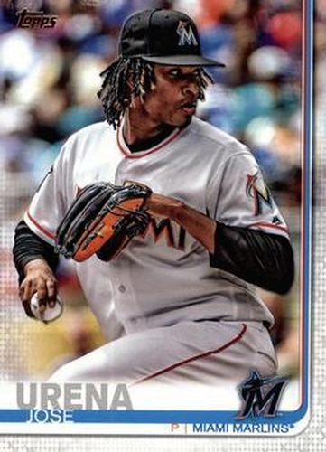 #20 Jose Urena - Miami Marlins - 2019 Topps Baseball