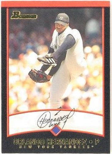 #20 Orlando Hernandez - New York Yankees - 2001 Bowman Baseball