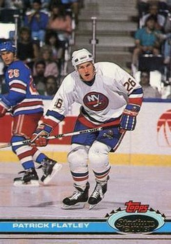 #20 Patrick Flatley - New York Islanders - 1991-92 Stadium Club Hockey