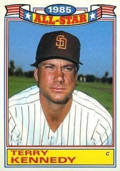 #20 Terry Kennedy - San Diego Padres - 1986 Topps Baseball - Glossy All-Stars