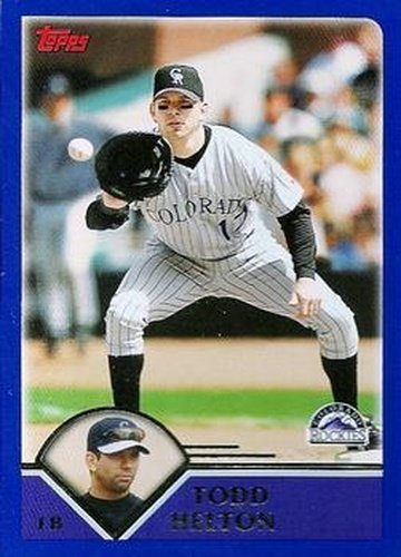 #20 Todd Helton - Colorado Rockies - 2003 Topps Baseball