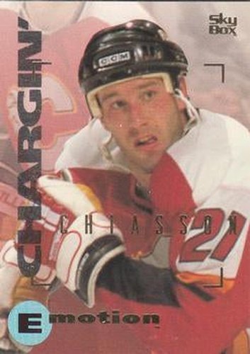 #20 Steve Chiasson - Calgary Flames - 1995-96 SkyBox E-Motion Hockey