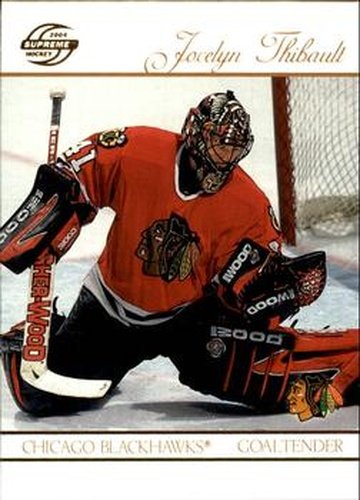 #20 Jocelyn Thibault - Chicago Blackhawks - 2003-04 Pacific Supreme Hockey