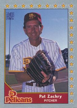 #20 Pat Zachry - St. Petersburg Pelicans - 1990 Pacific Senior League Baseball