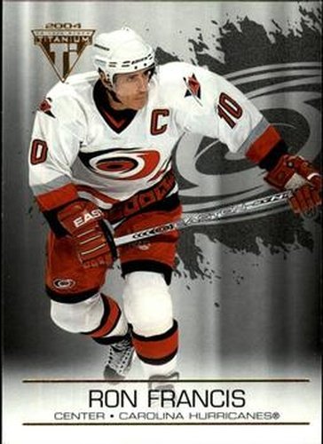 #20 Ron Francis - Carolina Hurricanes - 2003-04 Pacific Private Stock Titanium Hockey