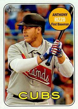 #20d Anthony Rizzo - Chicago Cubs - 2018 Topps Heritage Baseball