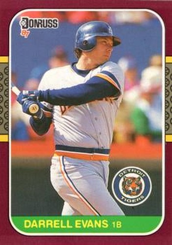 #210 Darrell Evans - Detroit Tigers - 1987 Donruss Opening Day Baseball