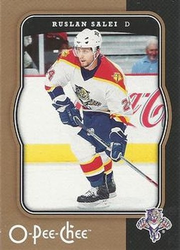 #210 Ruslan Salei - Florida Panthers - 2007-08 O-Pee-Chee Hockey