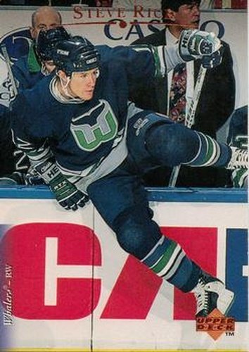 #210 Steven Rice - Hartford Whalers - 1995-96 Upper Deck Hockey